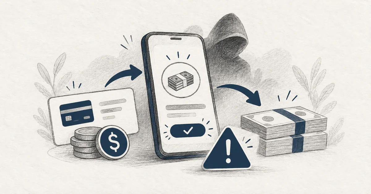 Ilustração sobre crédito fácil com taxas antecipadas
