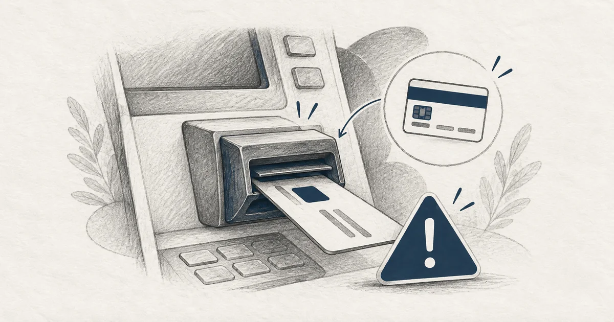 Ilustração sobre clonagem de cartões em caixas multibanco e terminais